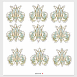 宗教的ヴァージンメアリーフローラエレガントビニールシール シール