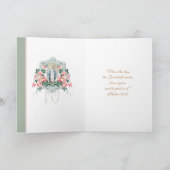 宗教的ヴァージンメアリーフローラロザリオ聖なる書物、 経典 カード (内部)