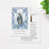 宗教的ヴァージンメアリーフローラ葬儀祈りの言葉カード (デスク)