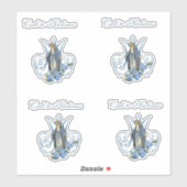 宗教的ヴァージンメアリーレディーオブグレースブルーフラワーズS シール (シート)