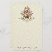 宗教的ヴァージンメアリーヴィンテージカトリックバラ (正面/裏面)