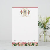 宗教的ヴァージンメアリーヴィンテージカトリック祈りの言葉 (スタンド正面)