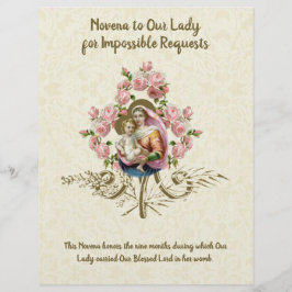 宗教的ヴァージンメアリーヴィンテージカトリック祈りの言葉