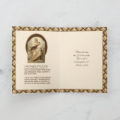 宗教的ヴァージンメアリー山カルメルイエス祈りの言葉 カード (内部)