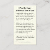 宗教的ヴァージンメアリー祈りの言葉パンチデビル プレイスカード (裏面)