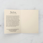 宗教的ヴィンテージクロス祈りの言葉聖フランシス・デセール カード (内部)