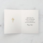 宗教的ヴィンテージハッピーイースターヴァージンメアリーパスカ カード (内部)