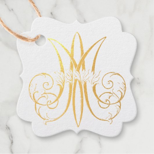 宗教的伝統的カトリックのマリアンモノグラム"M" フェイバータグ (正面)