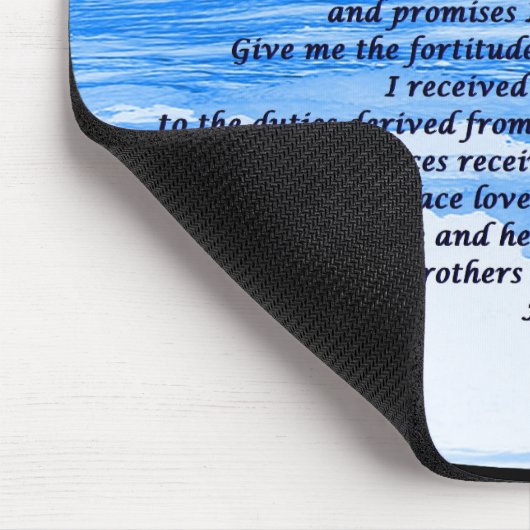 宗教的信仰祈りの言葉 マウスパッド (コーナー)