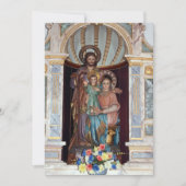 宗教的偶像バプテスマ招待状 招待状 (正面)