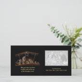 宗教的出生クリスマスフォトカード シーズンカード (スタンド正面)