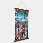 宗教的出生シーンメアリー&ベビーイエスタペストル 吊り下げ型タペストリー (傾斜あり)