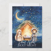 宗教的出生シーン写真なしクリスマス シーズンカード (正面)