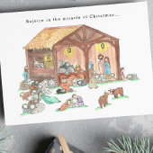 宗教的出生水色クリスマス シーズンカード