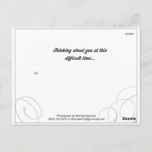 宗教的勇気付けられるはがき ポストカード (裏面)