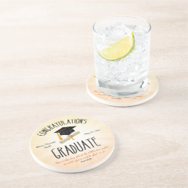 宗教的卒業金ゴールドスターバスト(黒帽) コースター