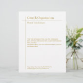 宗教的団体や組織ゴールデンクロスミニマル レターヘッド (スタンド正面)