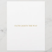 宗教的団体や組織ゴールデンクロスミニマル レターヘッド (裏面)