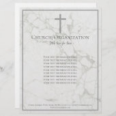 宗教的団体や組織大理石レターヘッド レターヘッド (正面/裏面)