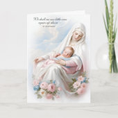 宗教的妊娠喪失悔やみや弔慰流産 カード (正面)