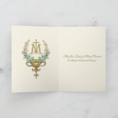 宗教的山カルメルヴィンテージカトリックイエス カード (内部)