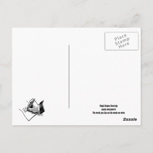 宗教的悔やみや弔慰はがき ポストカード (裏面)