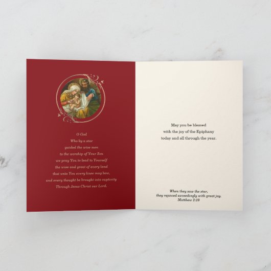 宗教的悟り 三賢士の祈り イエス シーズンカード (内部)
