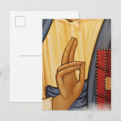 宗教的手信号アート ポストカード (正面/裏面)