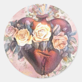 宗教的無垢ハートヴァージンメアリーバラ ラウンドシール