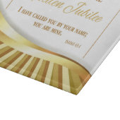 宗教的生活の個人的で金色のジュビリー カッティングボード (角)