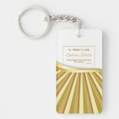 宗教的生活の個人的で金色のジュビリー キーホルダー (正面)