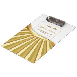 宗教的生活の個人的で金色のジュビリー クリップボード