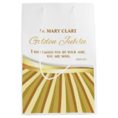 宗教的生活の個人的で金色のジュビリー ミディアムペーパーバッグ (正面)