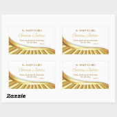 宗教的生活の個人的で金色のジュビリー 長方形シール (シート)