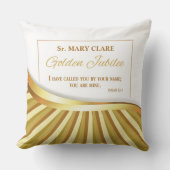 宗教的生活の個人的な黄金の貴族に クッション (正面)
