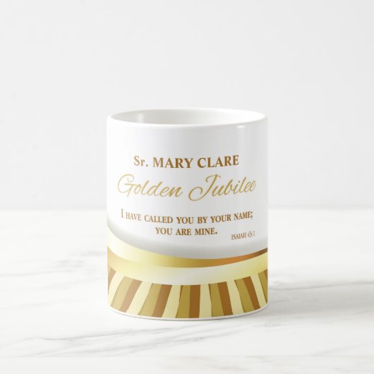 宗教的生活の個人的な黄金の貴族に コーヒーマグカップ (中央)