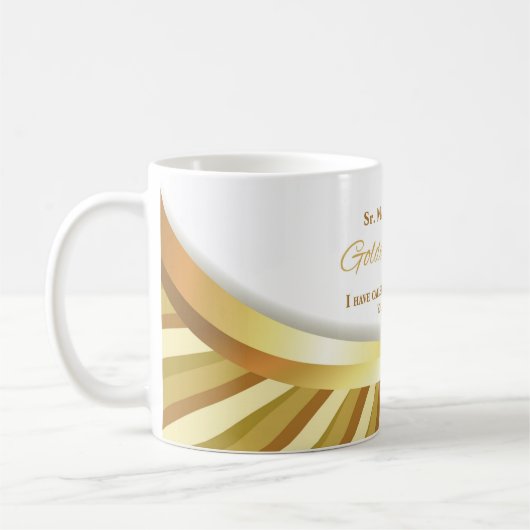 宗教的生活の個人的な黄金の貴族に コーヒーマグカップ (左)