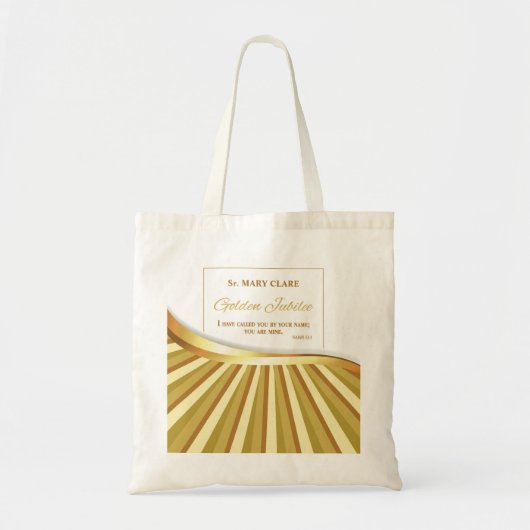 宗教的生活の個人的な黄金の貴族に トートバッグ (正面)