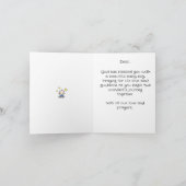 宗教的男の赤ちゃんおめでとうw文字カスタム, カード (内部)