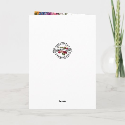 宗教的祈なヴァージンメアリー カード (裏面)