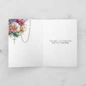 宗教的祈なヴァージンメアリー カード (内部)