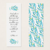 宗教的素朴バイブルモダンミントシトラスのブックマーク (正面&裏面)