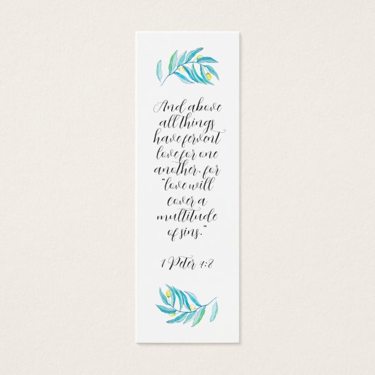 宗教的素朴バイブルモダンミントシトラスのブックマーク (正面)