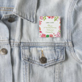 宗教的結婚10周年記念花 缶バッジ (インサイチュ)