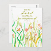 宗教的聖なる書物、 経典2ティモシー野草ブーケ ポストカード (正面/裏面)