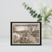 宗教的自由のために立ち上がる ポストカード (スタンド正面)