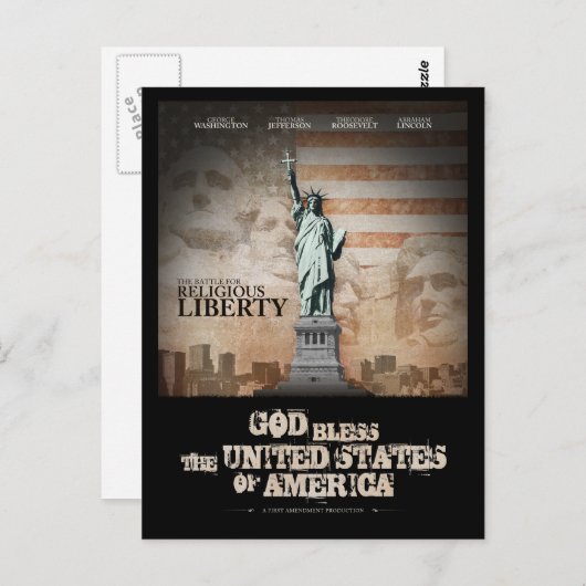 宗教的自由のための戦い ポストカード (正面/裏面)