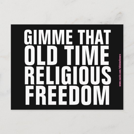 宗教的自由キリスト教はがき ポストカード (正面)