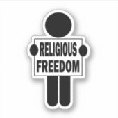 宗教的自由 シール (正面)