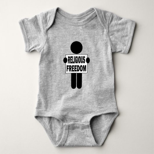宗教的自由 ベビーボディスーツ (正面)
